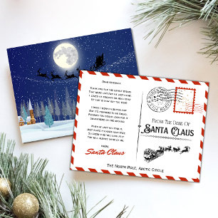 Jultomten jul Kväll Helgdag Card Julkort