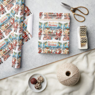 Jultomten jul med Bakery Shop på flygplatsen Presentpapper