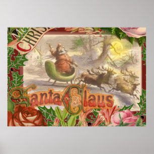 Jultomten-jul Poster