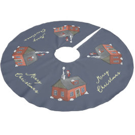 Jultomten julafton julgransmatta borstad polyester