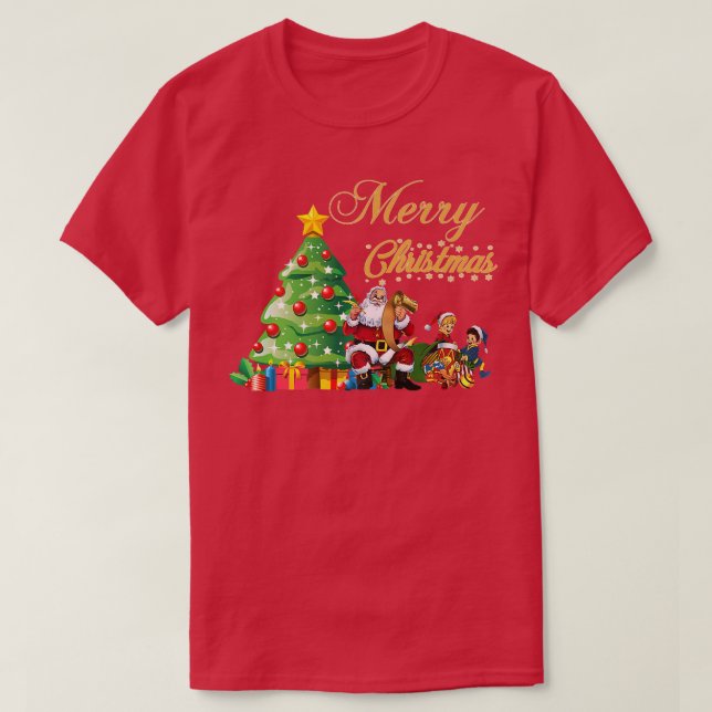 Jultomten Julafton Ljus God jul 2021 T Shirt (Design framsida)