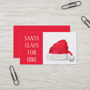 Jultomten Julafton Red Hire Sleigh Professionell Visitkort