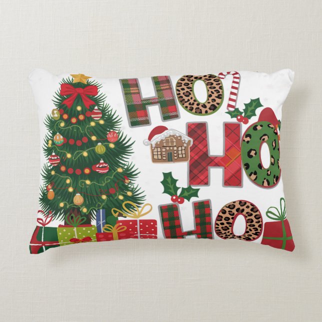 Jultomten Juldekorationer Pillowcase Julafton Prydnadskudde (Framsidan)