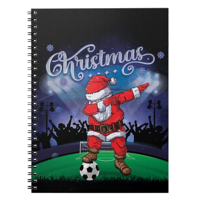 Jultomten julfotboll anteckningsbok (Framsidan)