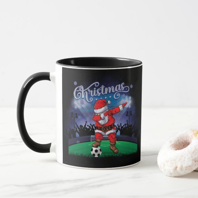 Jultomten julfotboll mugg (Med munk)