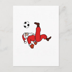 Jultomten julfotbollsspelare helg vykort