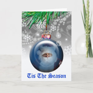 Jultomten Julgran-fotomall för ornament Helgkort
