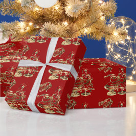 Jultomten Julgran God jul Red Presentpapper