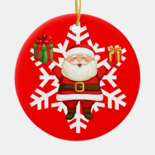Jultomten Julgransprydnad Keramik