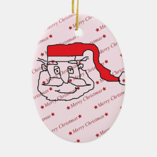 Jultomten Julgransprydnad Keramik