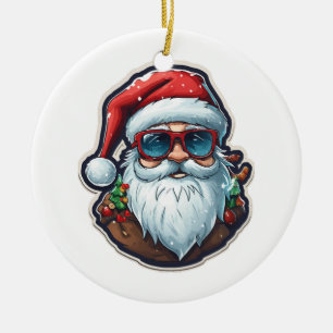 jultomten julgransprydnad keramik