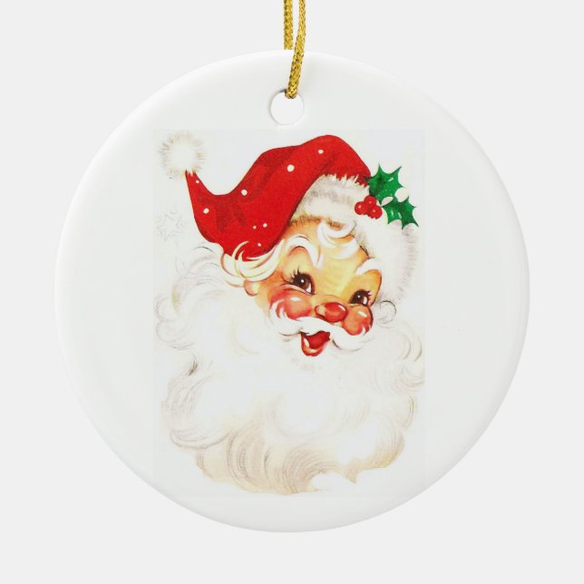jultomten julgransprydnad keramik (Framsidan)