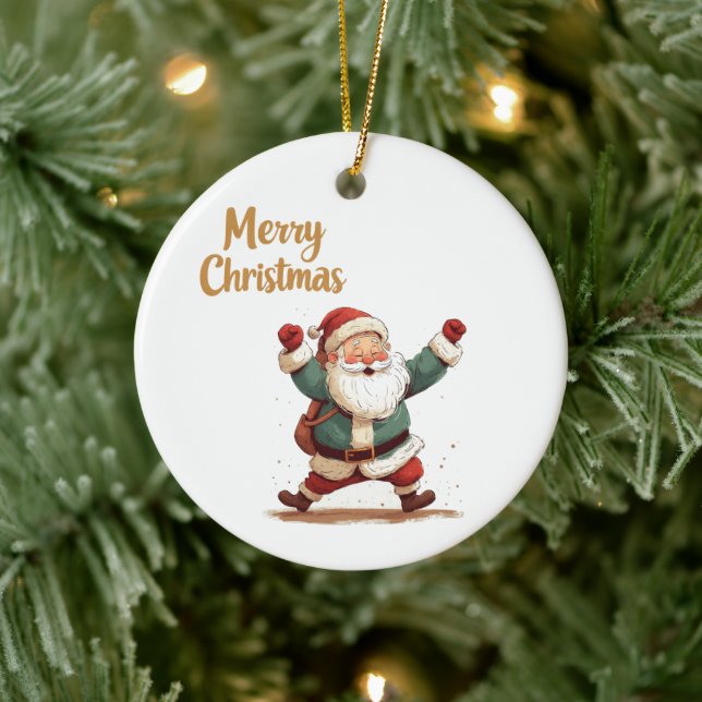 jultomten julgransprydnad keramik (Träd)
