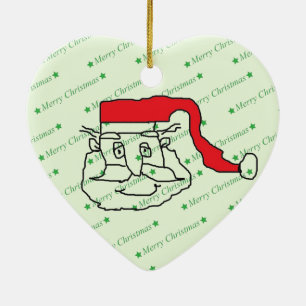 Jultomten Julgransprydnad Keramik