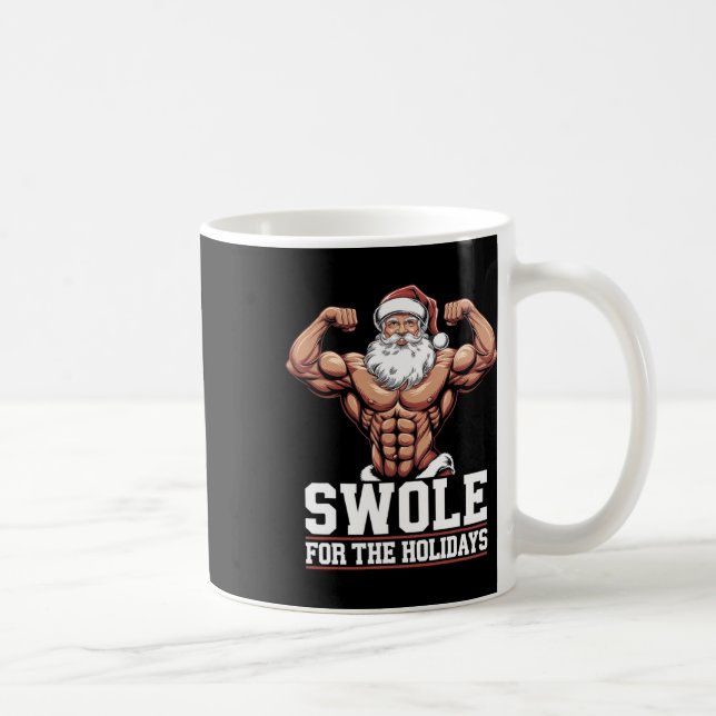 Jultomten: Julgrumlig workout-svole för Ho Kaffemugg (Höger)