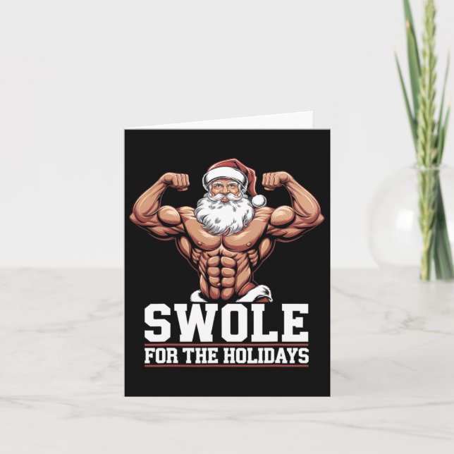 Jultomten: Julgrumlig workout-svole för Ho Kort (Framsida)