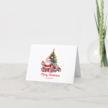Jultomten julhälsningskort