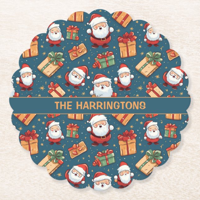 Jultomten Juli med eget namn Underlägg Papper (Framsida)