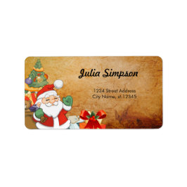 Jultomten,Julklapp Adressetikett