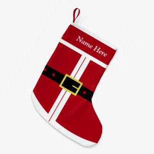 Jultomten julklapp med eget namn liten julstrumpa