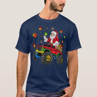 jultomten julklappen i Monster Lastbil 2 T Shirt