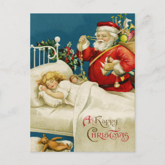 Jultomten julkort helg vykort