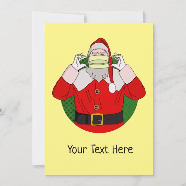 Jultomten julkort Helgdag Inbjudningar (Framsida)