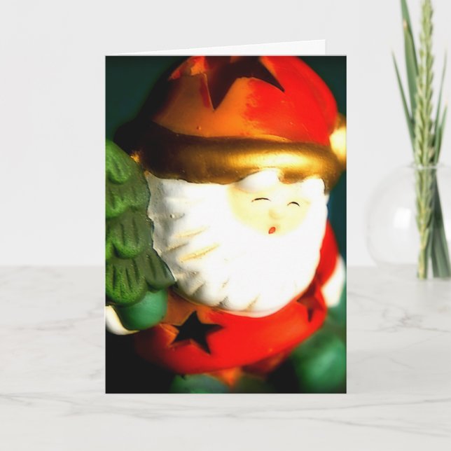 Jultomten - julkort helgkort (Framsida)