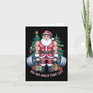 Jultomten jultomten Workout Ho-ho-hold som Kort