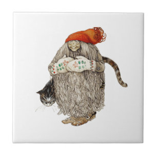 Jultomten Kakelplatta