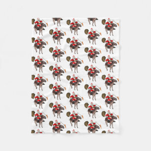 Jultomten Kärlek Donkey Fleecefilt