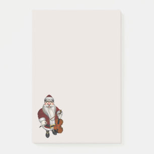 Jultomten Kärlek för att spela fiol Post-it Block