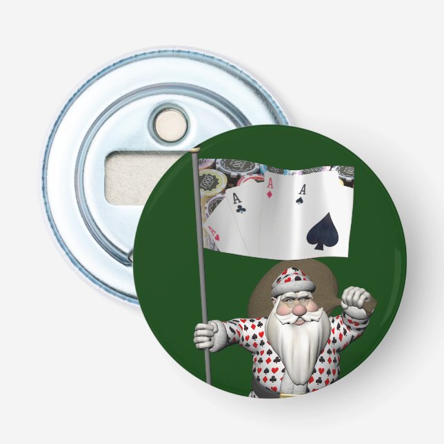 Jultomten Kärlek Poker Flasköppnare (Framsidan)