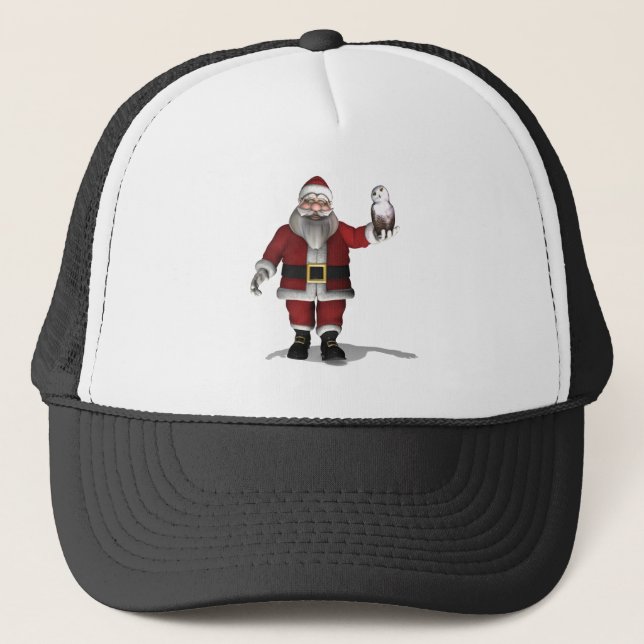 Jultomten Kärlek Snowy Uggla Keps (Framsida)