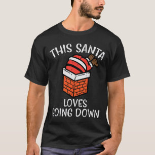 Jultomten Kärlek som går ner Skorsten Roligt Julaf T Shirt