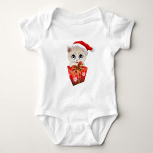 Jultomten Kitten med Gift Tee
