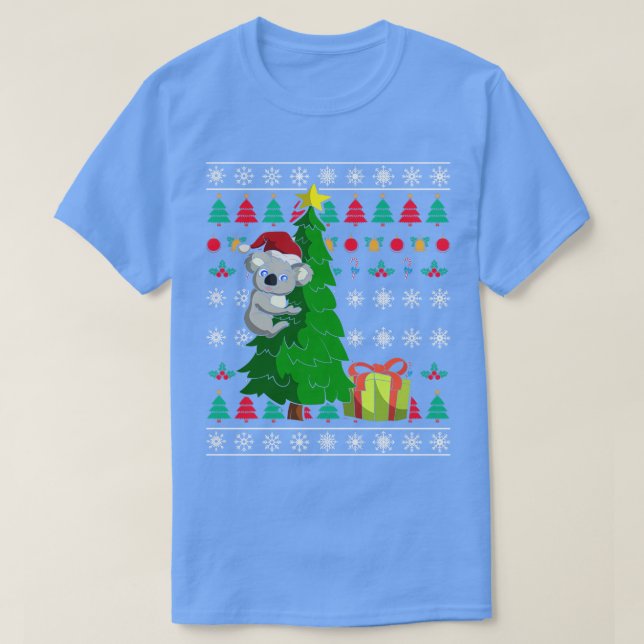 Jultomten Koala God jul T Shirt (Design framsida)
