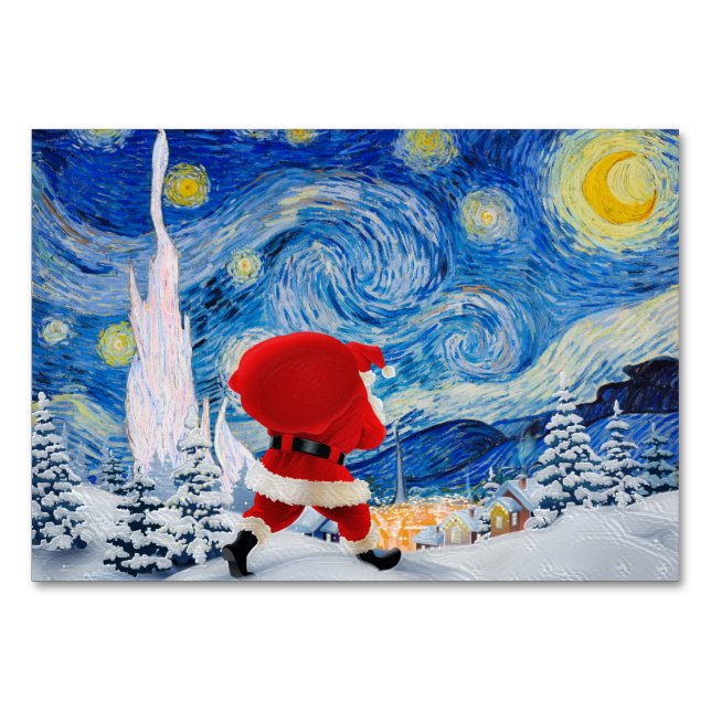 Jultomten kommer bordsnummer (Framsidan)