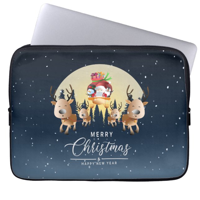 Jultomten kommer | Laptop sleeve 13 tum (Framsidan)