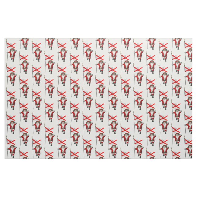 Jultomten kommer till Alabama Tyg (Fat Quarter)