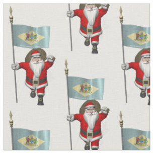 Jultomten kommer till Delaware Tyg