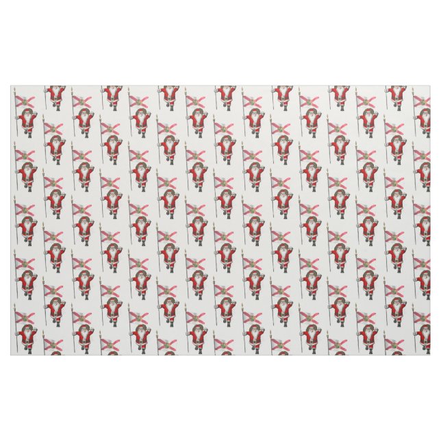 Jultomten kommer till Florida Tyg (Fat Quarter)