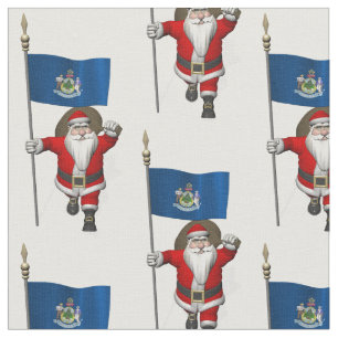 Jultomten kommer till Maine Tyg