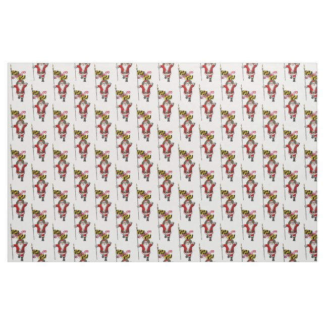Jultomten kommer till Maryland Tyg (Fat Quarter)