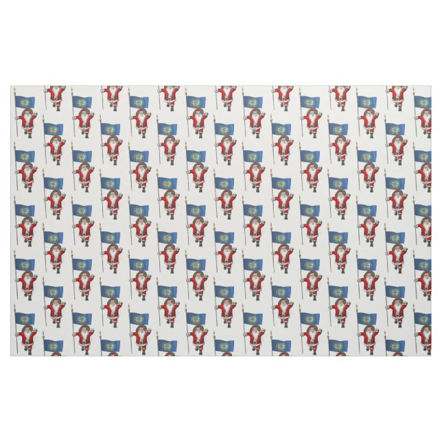 Jultomten kommer till Nebraska Tyg (Fat Quarter)