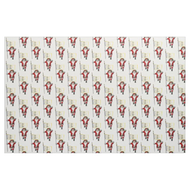 Jultomten kommer till Rhode island Tyg (Fat Quarter)