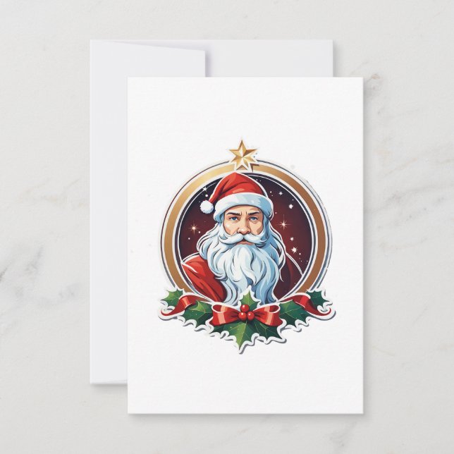 Jultomten kommer till stan! inbjudningar (Framsida)
