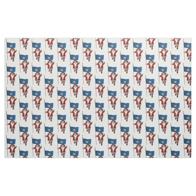 Jultomten kommer till Utah Tyg (Fat Quarter)