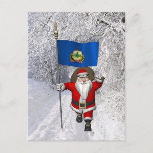 Jultomten kommer till Vermont Helg Vykort