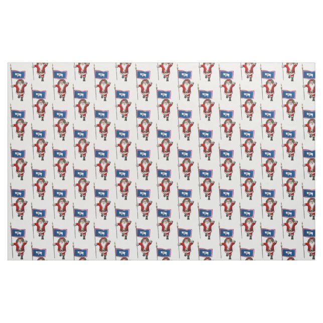 Jultomten kommer till Wyoming Tyg (Fat Quarter)